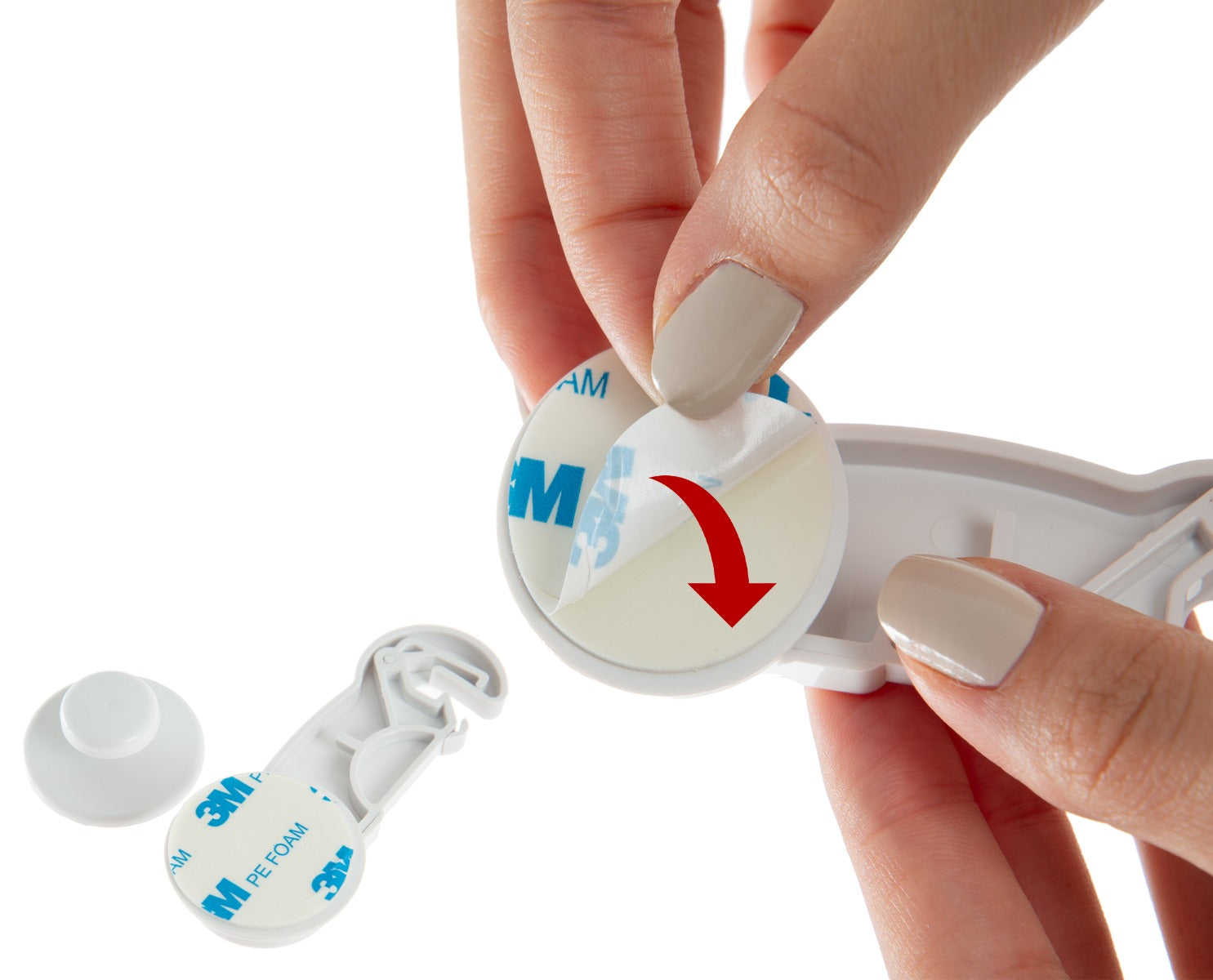 بيبي جيم - قفل غطاء - ابيض