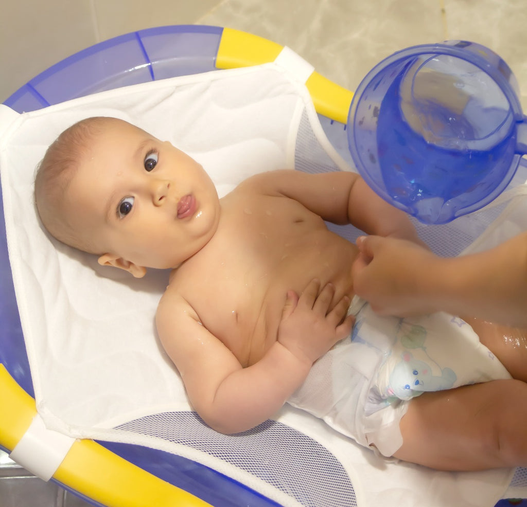 بيبي جيم - حوض استحمام للأطفال مع دعائم - أزرق