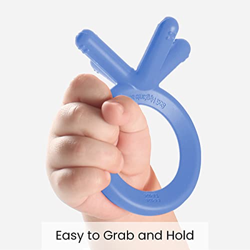 Comotomo Silicone Baby Teether - Blue