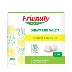 FRIENDLY ORGANIC DISHWASHER TABLETS - LEMON