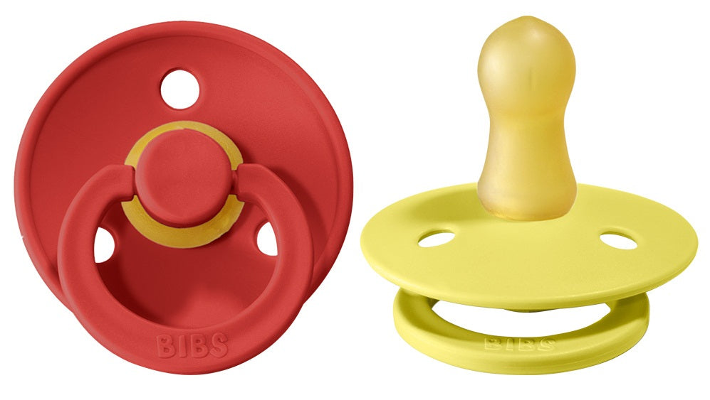 Bibs Pacifier Size 1 - Baby 0 -6M (2pcs) Strawberry/Pineapple