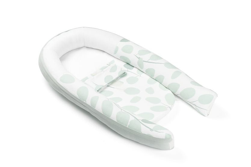 DOOMOO - BABY NEST - COCOON LEAVES AQUA GREEN