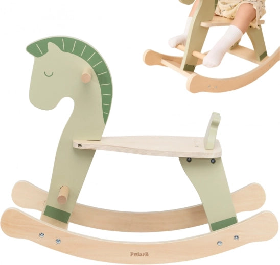 VIGA PolarB Wooden Rocking Horse – Green