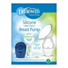 Dr Brown's Milkflow™ One Piece Silicone Breast Pump w 120 ml PP Narrow Options Bottle
