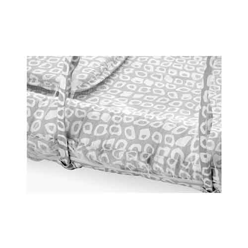 Babyjem - Babynest with Mosquito Net - Gray Squares