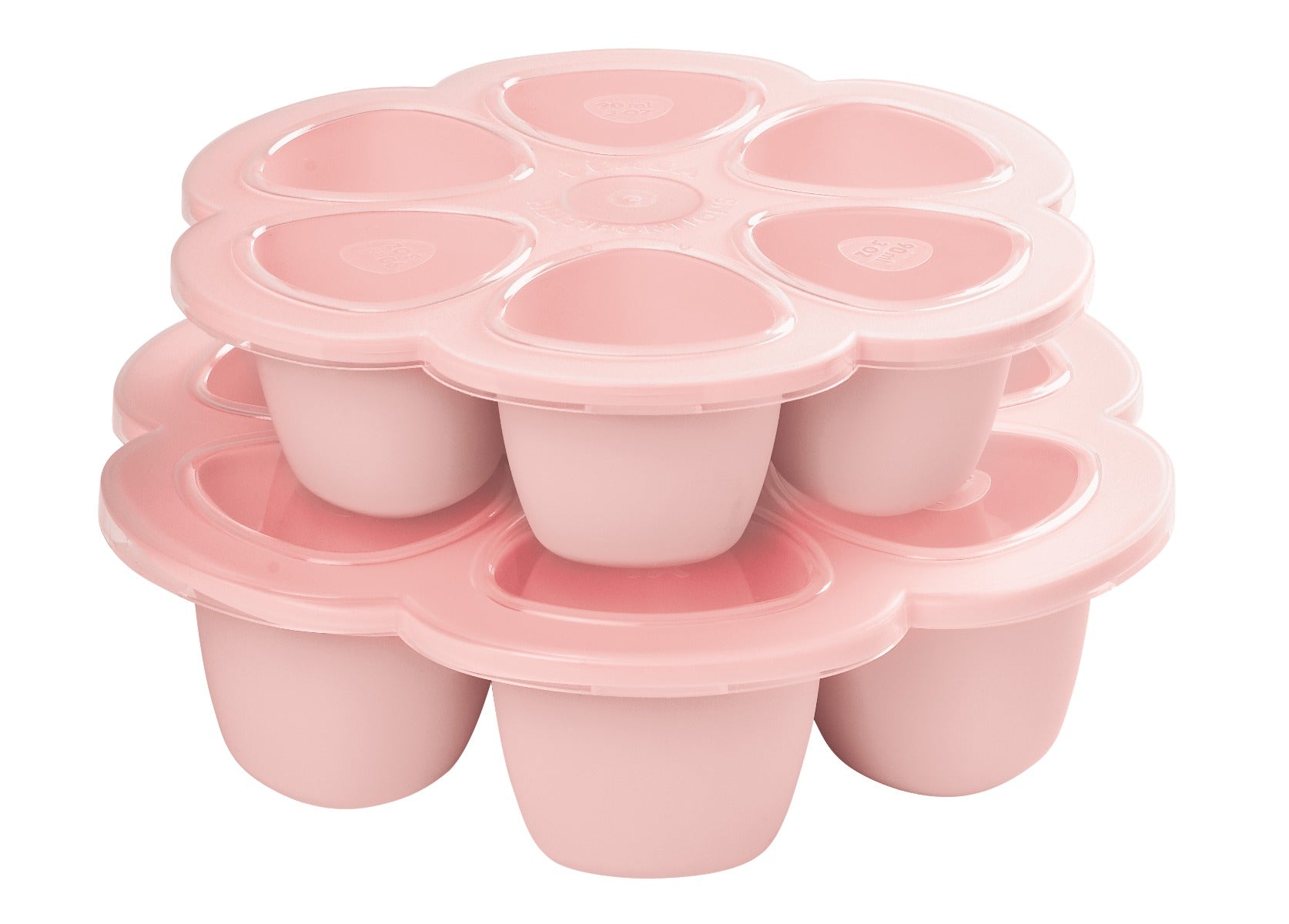 Beaba Silicone Multiportions 6 x 150ml - Old Pink