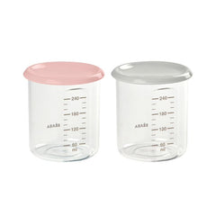 BEABA - PORTION MAXI SET OF 2X240ML - LIGHT NUDE/GREY