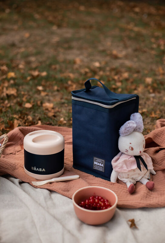 Beaba Thermo-Portion 500ml Light Pink Night Blue