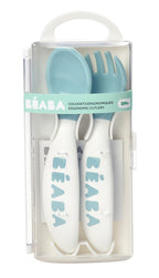 Beaba Training Fork And Spoon 2nd Age - Windy Blue