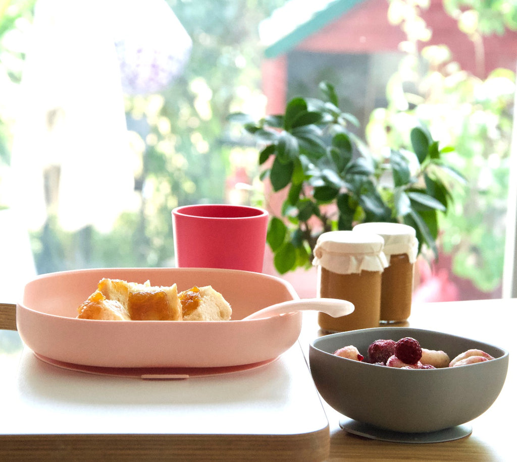 Beaba Silicone Meal Set of 4 - Pink