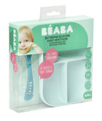 Beaba Silicone Suction Divided Plate - Blue