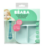 Beaba Silicone Suction Divided Plate - Blue