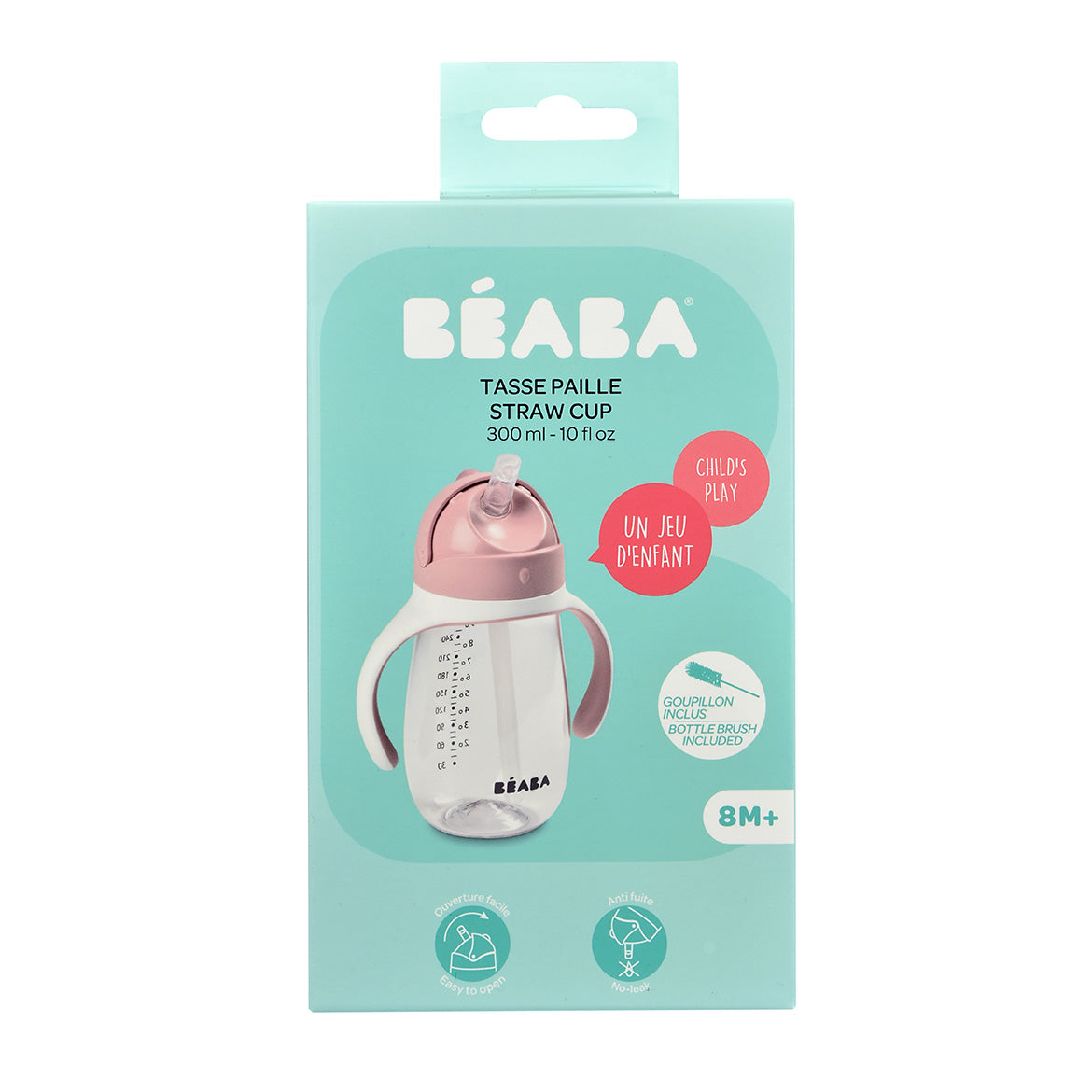Beaba Straw Cup - Old Pink