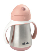 Beaba Stainless Steel Straw Cup Old Pink
