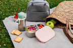 Beaba Stainless Steel Lunch Box Velvet Grey/Dusty Rose