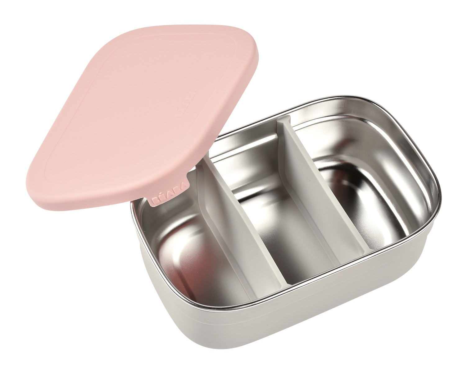 Beaba Stainless Steel Lunch Box Velvet Grey/Dusty Rose
