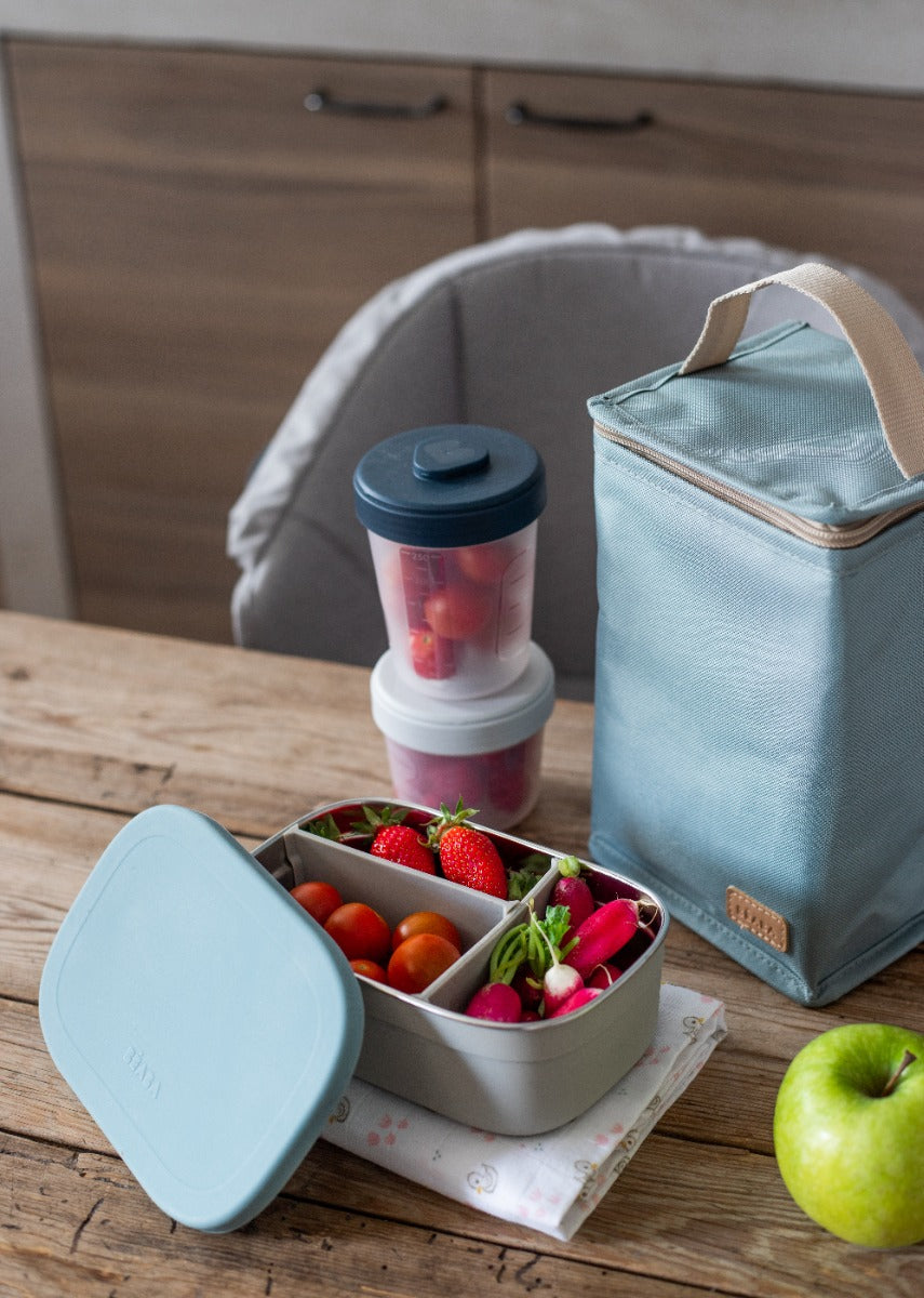 Beaba Stainless Steel Lunch Box Velvet Grey/Baltic Blue