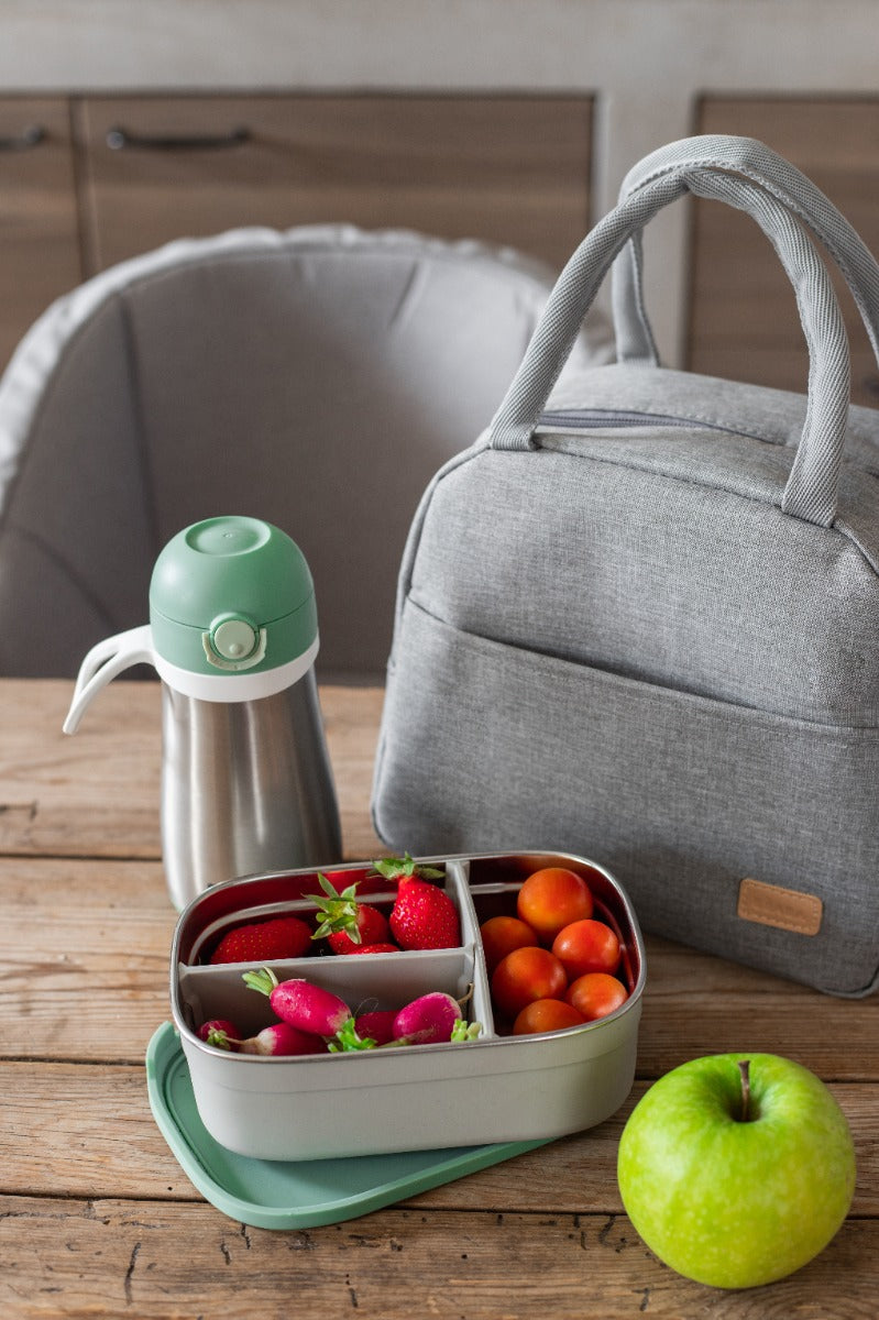 Beaba Stainless Steel Lunch Box Velvet Grey/Sage Green