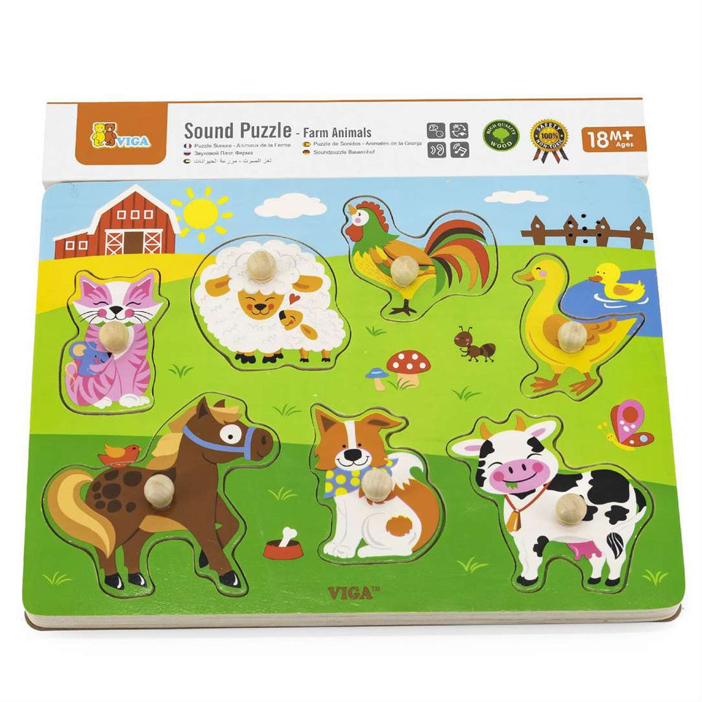 viga Sound Puzzle - Farm Animals