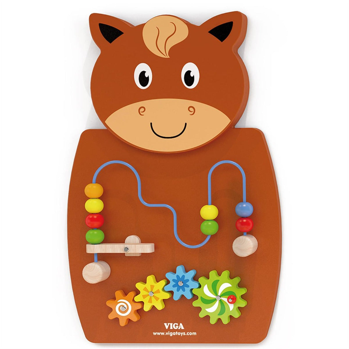 Viga Wall Toy - Wire Beads & Gears