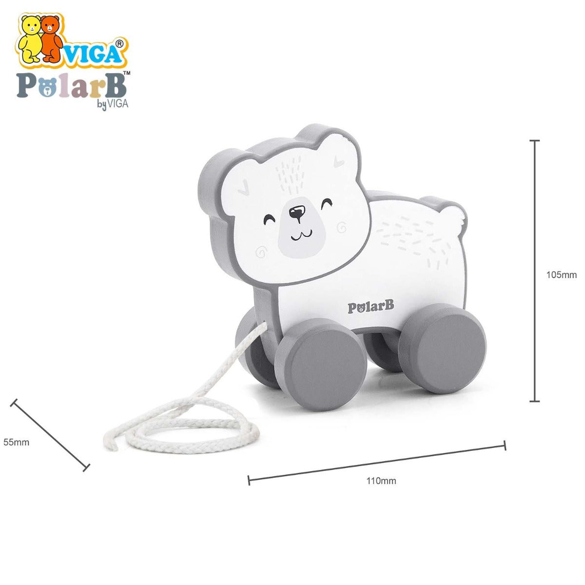 Viga Pull Along - Polar Bear