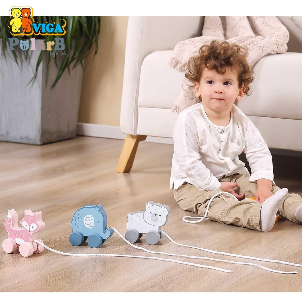 Viga Pull Along - Polar Bear