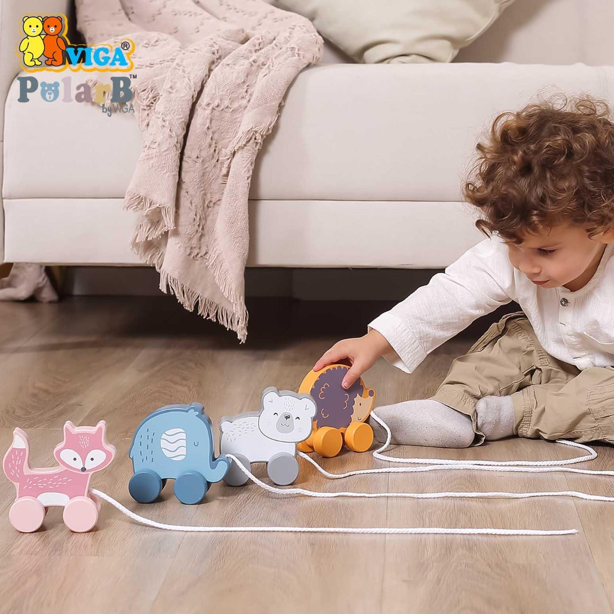 Viga Pull Along - Polar Bear