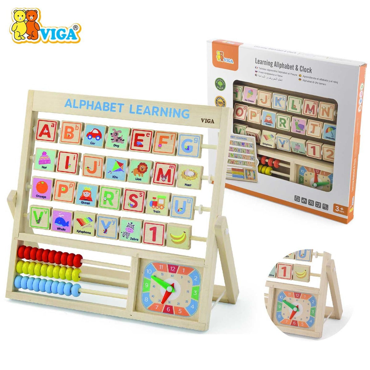Viga Learning Allphabet & Clock