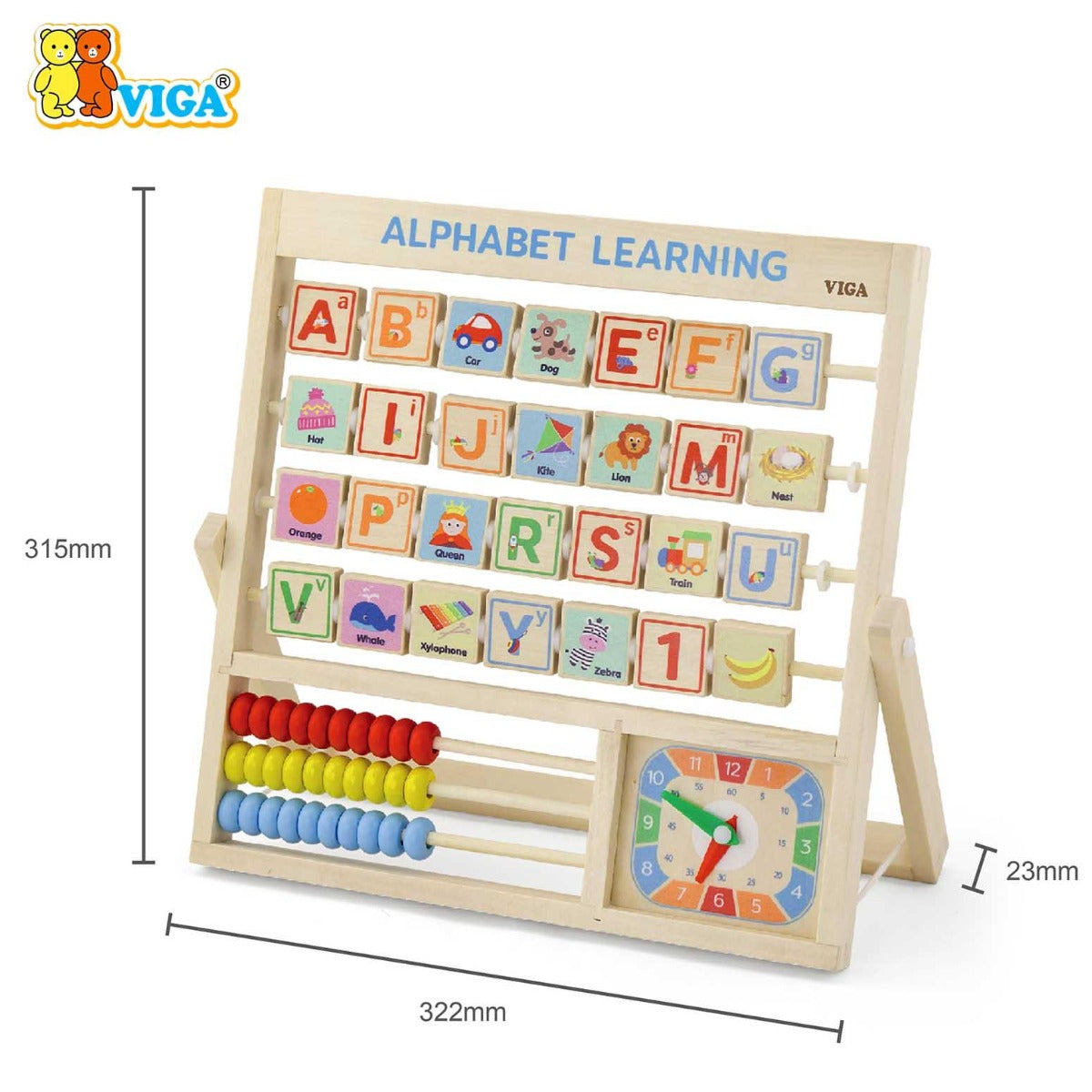 Viga Learning Allphabet & Clock
