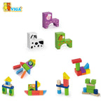 Viga Wooden Building Blocks 50 Pcs - Farm