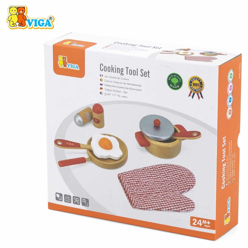 Viga Cooking Tool Set -Red