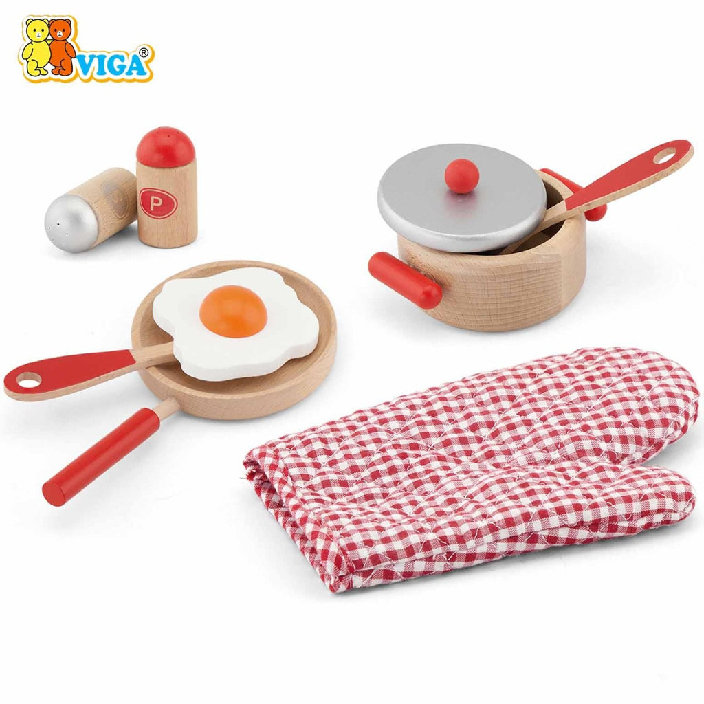 Viga Cooking Tool Set -Red