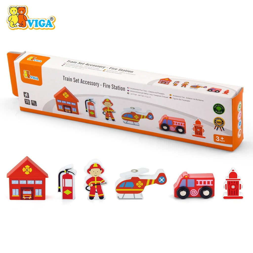 viga Train Set Accessory - Fire Station