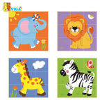 Viga Stacking Cube Puzzle Wild Animals