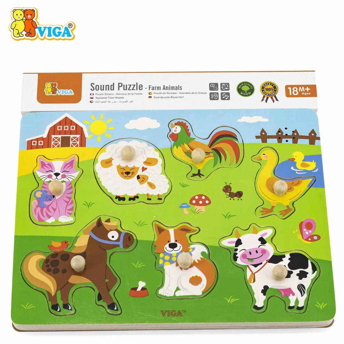 viga Sound Puzzle - Farm Animals