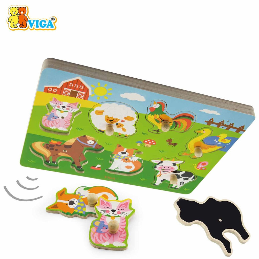 viga Sound Puzzle - Farm Animals