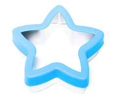 Fun box Stainless Steel Sandwiches & Food Cutter Star Blue