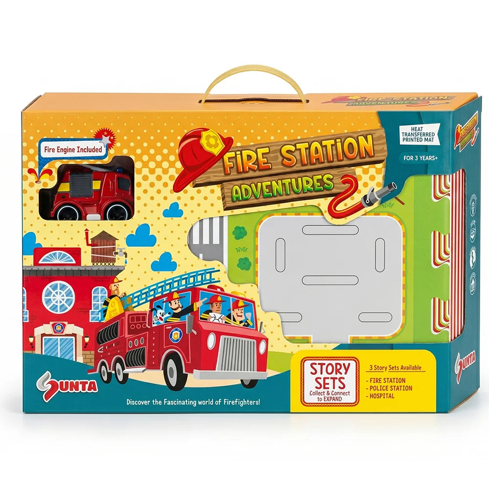 Puzzle Fire Station Adventures with Fire Engine