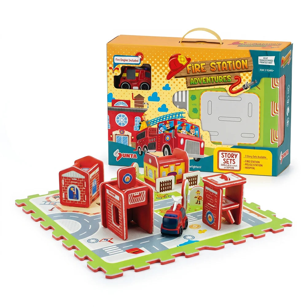 Puzzle Fire Station Adventures with Fire Engine