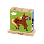 9pcs Stacking Cube Puzzle - Farm Animals