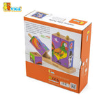 9pcs Stacking Cube Puzzle - Farm Animals