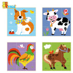 9pcs Stacking Cube Puzzle - Farm Animals