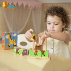 9pcs Stacking Cube Puzzle - Farm Animals