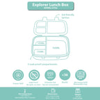 Clevakid Explorer Lunch Box Dark Brown  Toffee 800ML \27 OZ