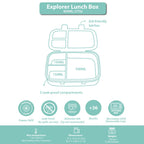 Clevakid Explorer Lunch Box Orange Light 800ML \27 OZ