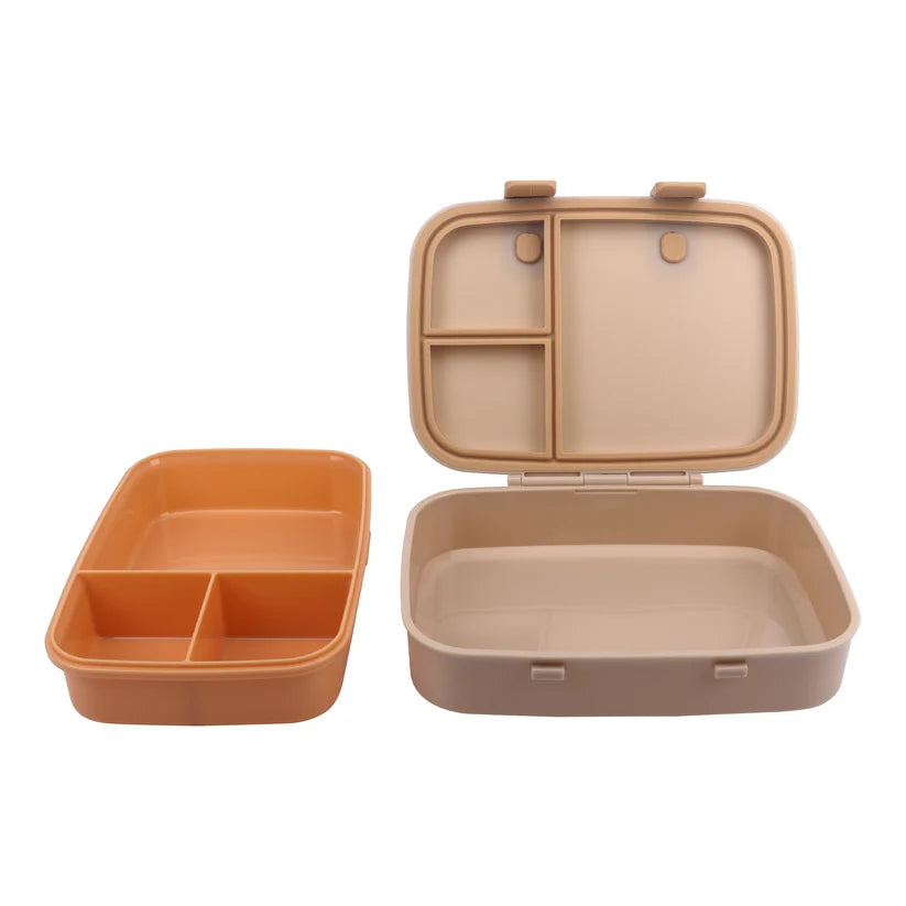 Clevakid Explorer Lunch Box Dark Brown  Toffee 800ML \27 OZ - ClevaWhity Friend