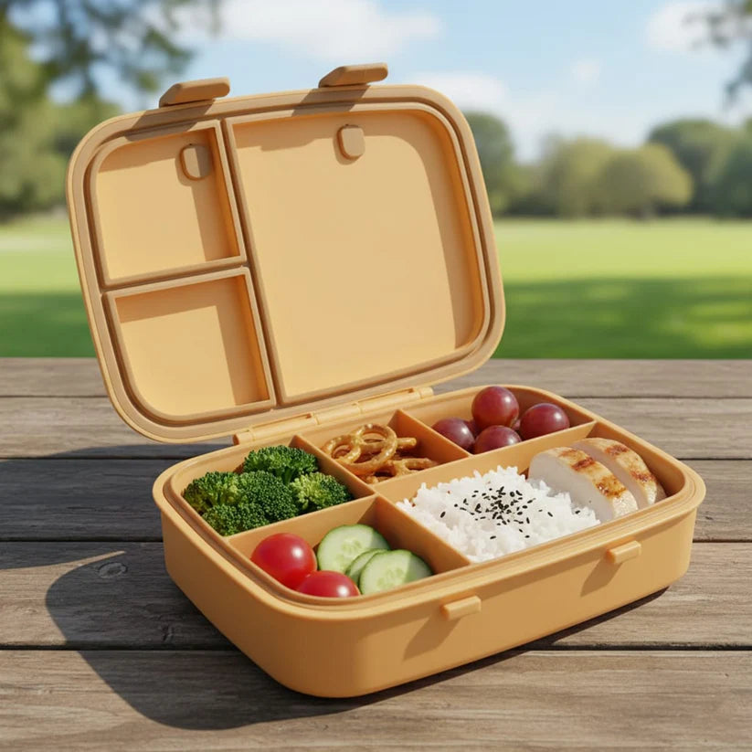 Clevakid Explorer Lunch Box Orange Light 800ML \27 OZ - ClevaMeow Friend