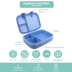 Clevakid Explorer Lunch Box Blue Ice 800ML \27 OZ