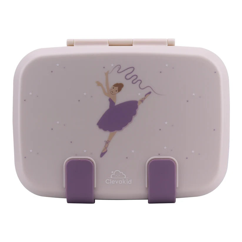 Clevakid Explorer Lunch Box Purple Light Powder 800ML \27 OZ - Clevapirouette Friend