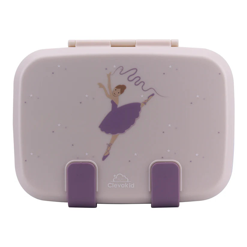 Clevakid Explorer Lunch Box Purple Light Powder 800ML \27 OZ - Clevapirouette Friend